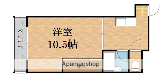 東洋プラザ高倉(1DK/7階)の間取り写真