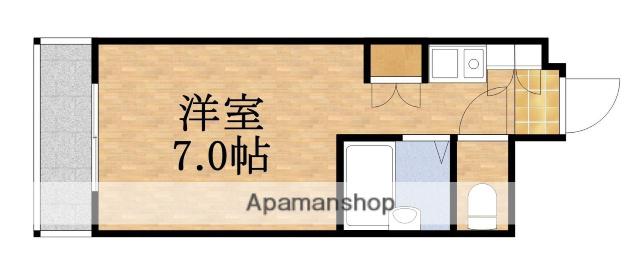 インターナショナル関目(ワンルーム/6階)の間取り写真