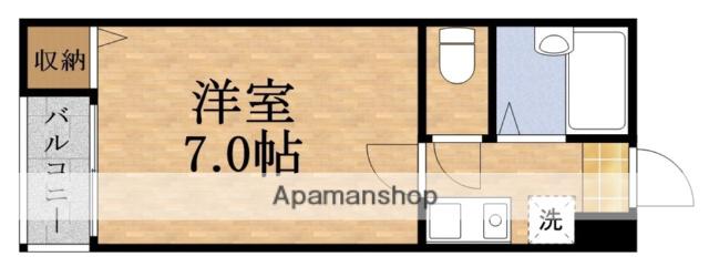 メゾンパルク(1K/2階)の間取り写真