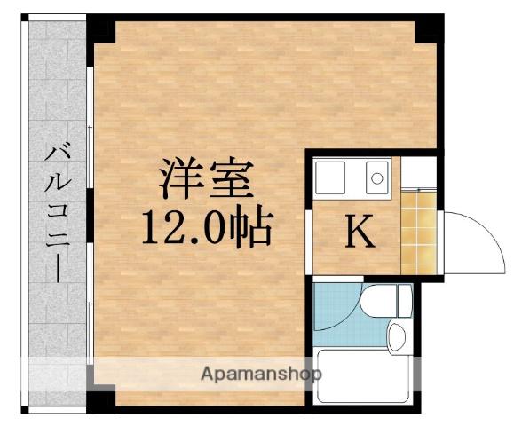 Mプラザ都島(1K/3階)の間取り写真