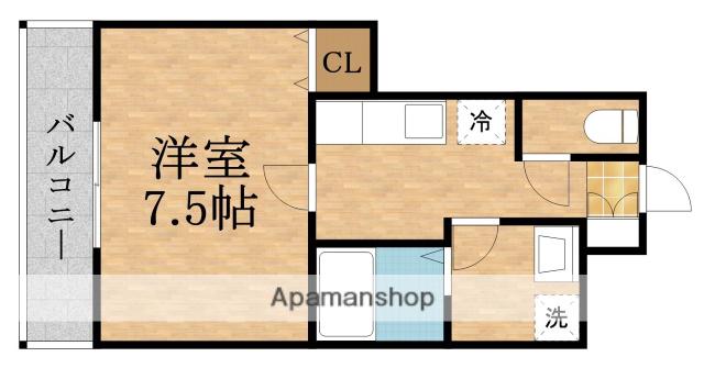 ピュアメゾン(1K/1階)の間取り写真