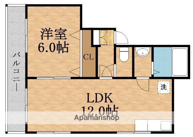 第3加島マンション(1DK/2階)の間取り写真