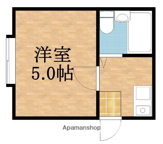 パレ都島(1K/6階)の間取り写真