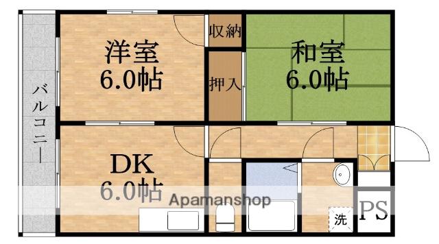 Mプラザ城東五番館(2DK/8階)の間取り写真