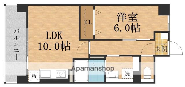 PRESTIGEEXE(1LDK/5階)の間取り写真