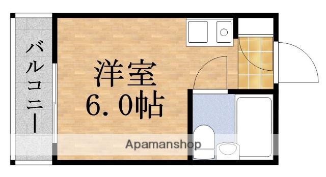 メゾンエスカイア(ワンルーム/3階)の間取り写真