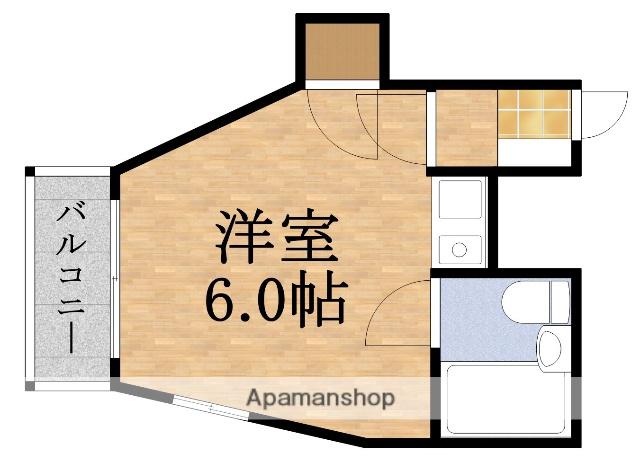 ロードピア(ワンルーム/3階)の間取り写真