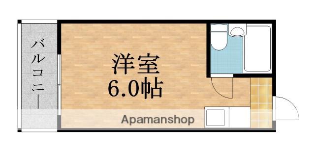 エムロード赤川(ワンルーム/3階)の間取り写真