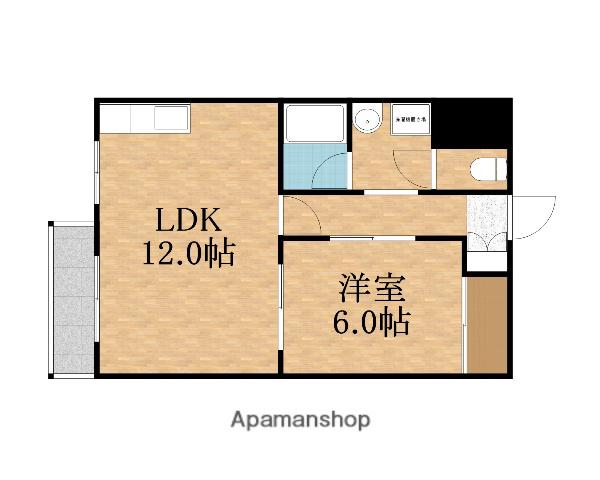 メゾングランデ(1LDK/4階)の間取り写真