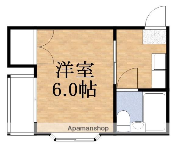 ホワイトハイツ(1K/4階)の間取り写真