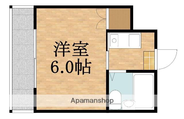 AXIOSNOEサウス(1K/6階)の間取り写真