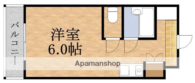 プレジデント横田(ワンルーム/5階)の間取り写真