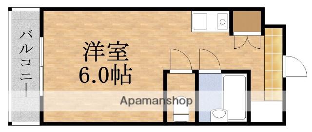 プレジデント横田(ワンルーム/2階)の間取り写真