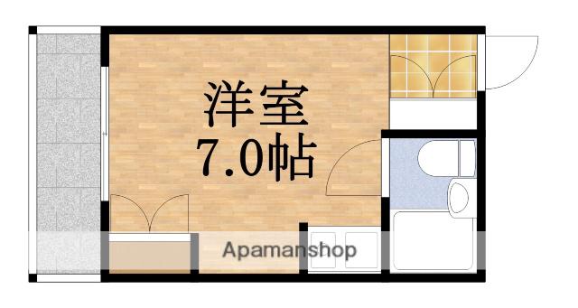 KSコート(ワンルーム/2階)の間取り写真