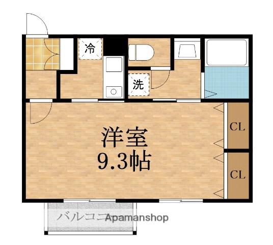 ARTEHEIM城北2号棟(1K/2階)の間取り写真
