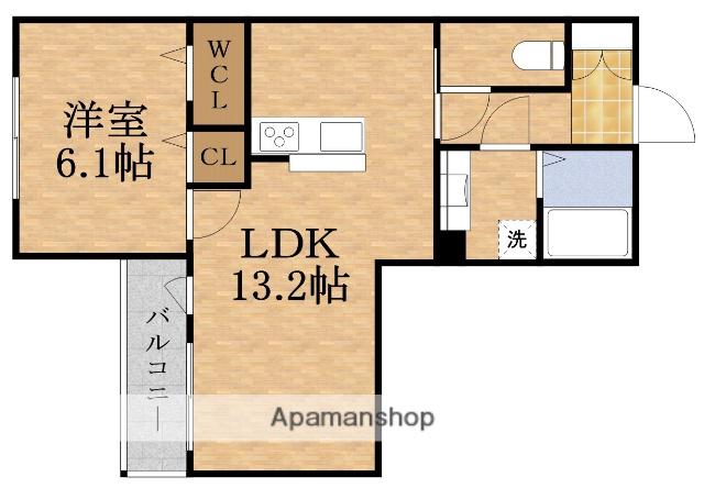 キャトル セゾン(1LDK/2階)の間取り写真