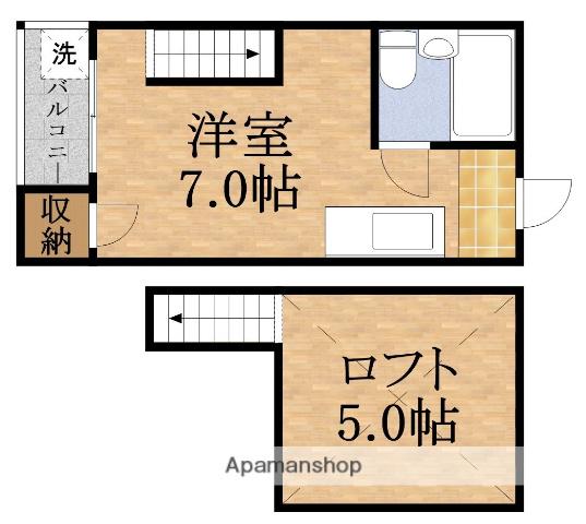 野江ハイツ(ワンルーム/5階)の間取り写真