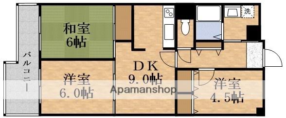 シャルム京橋(3DK/7階)の間取り写真