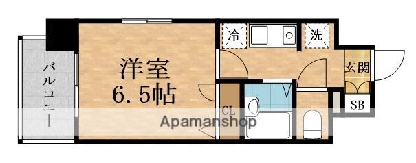 ESLEAD京橋ステーションプラザ(1K/10階)の間取り写真