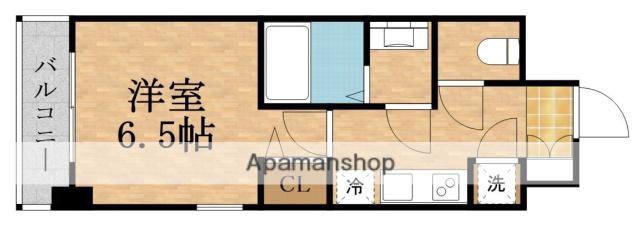 RESIUR-H京橋クロス(1K/9階)の間取り写真