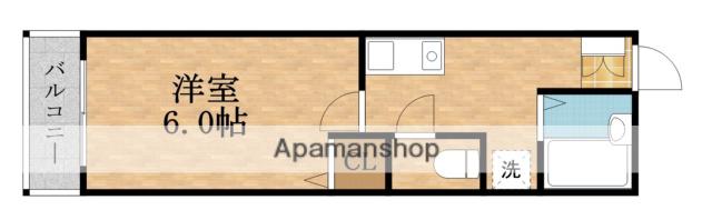 グリーンプラザ城東(1K/9階)の間取り写真