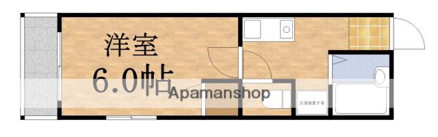 グリーンプラザ(1K/8階)の間取り写真