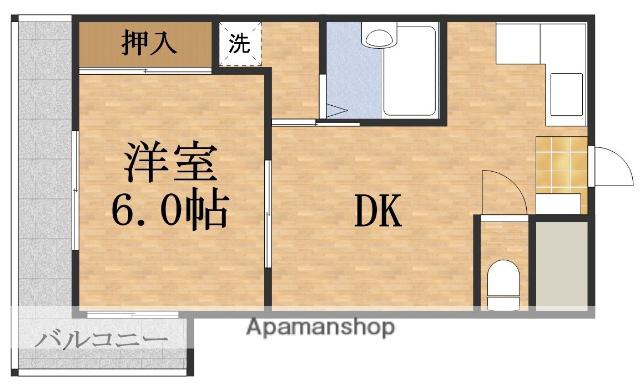 デザイナーズ8マンション(1DK/4階)の間取り写真