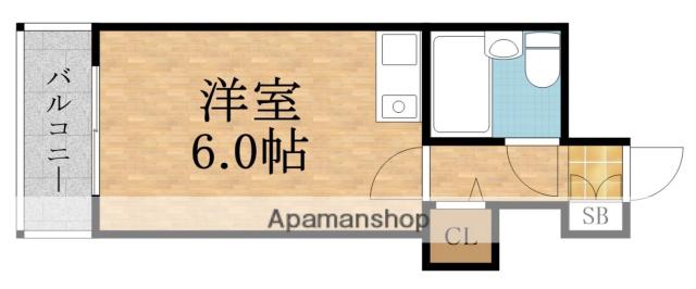 シャルムメゾン都島内代(ワンルーム/4階)の間取り写真