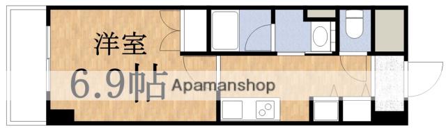 ドルチェヴィータ(1K/2階)の間取り写真