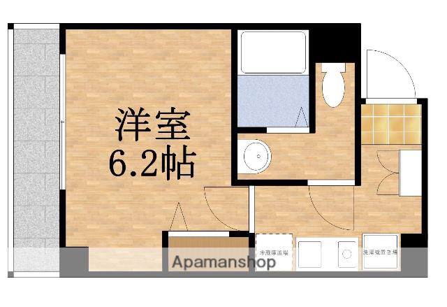 SUN PALACE都島(1K/3階)の間取り写真