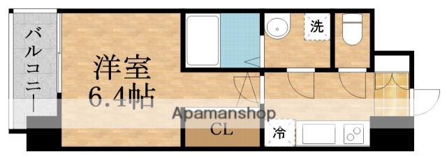 RESIUR-H大阪城北(1K/11階)の間取り写真