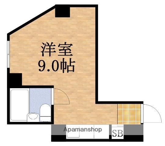 ROCA都島(ワンルーム/4階)の間取り写真