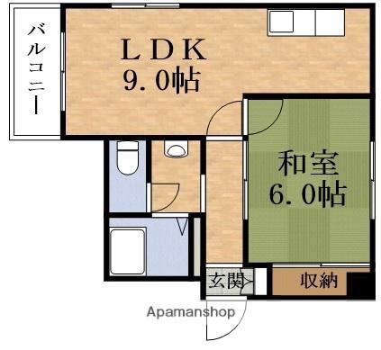 エクシオプレイス(1LDK/5階)の間取り写真