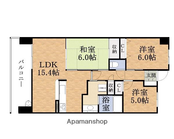 RESIDIA都島Ⅰ(3LDK/13階)の間取り写真
