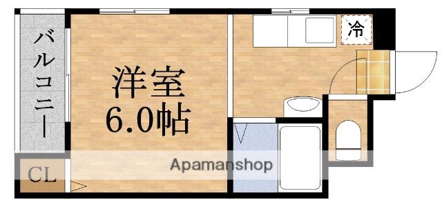 NSアーク天満橋(1K/1階)の間取り写真