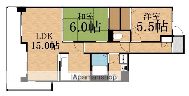 PADRE関目(2LDK/13階)の間取り写真