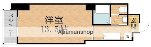 ARTEHEIM城北Ⅰ号棟(1K/4階)の間取り写真