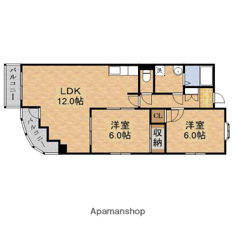 サンライズツイン関目2号館(2LDK/5階)の間取り写真