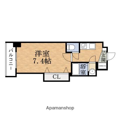 ラグゼ都島北2(1K/3階)の間取り写真