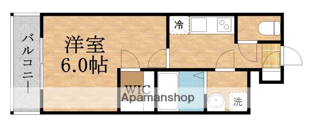 エスリード大阪城(1K/4階)の間取り写真