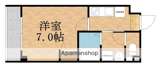 PARUM関目(1K/3階)の間取り写真