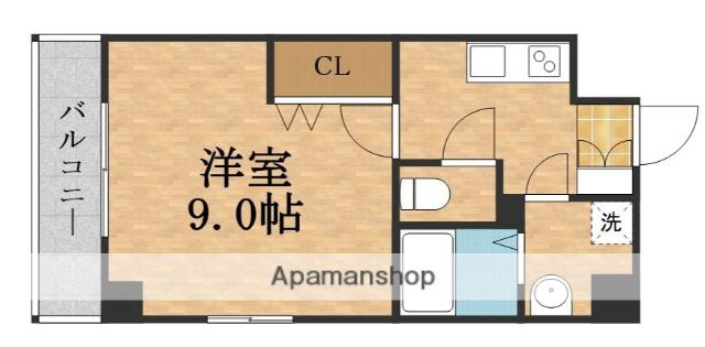 GRANDCIEL都島(1K/6階)の間取り写真