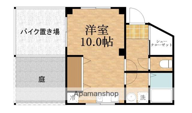 第1下前マンション(ワンルーム/1階)の間取り写真