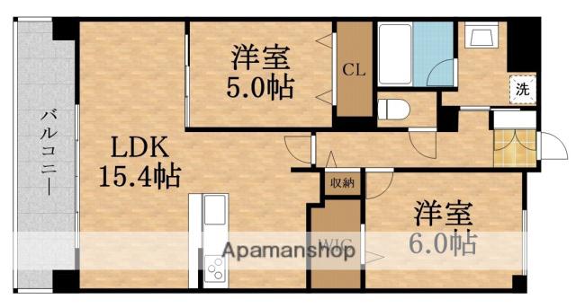 COMFORT京橋(2LDK/5階)の間取り写真