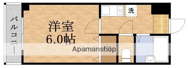 メゾンイストワール(1K/2階)の間取り写真