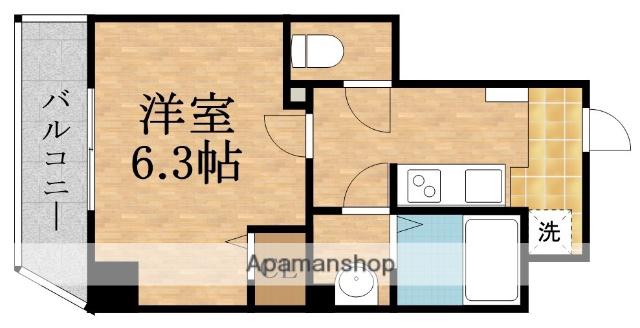 GRAN PACIFIC毛馬(1K/6階)の間取り写真