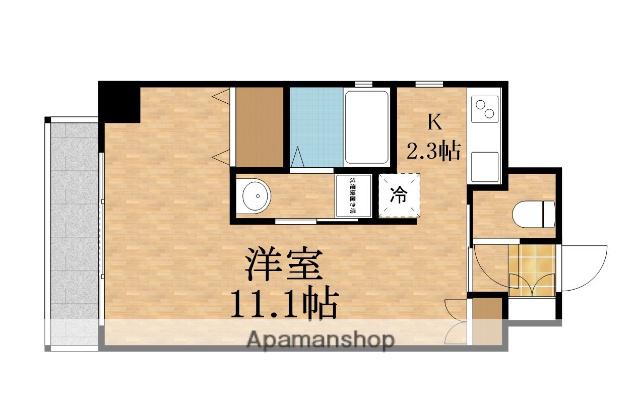 アバンティ桜宮(1K/6階)の間取り写真