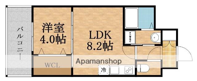 SERENITECLAIR(1LDK/3階)の間取り写真