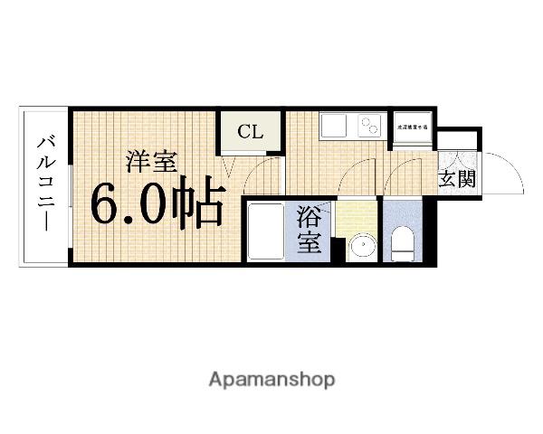RESIUR-H都島ブリーゼ(1K/9階)の間取り写真