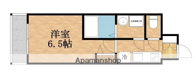 レジュールアッシュ桜宮リバーコート(1K/8階)の間取り写真